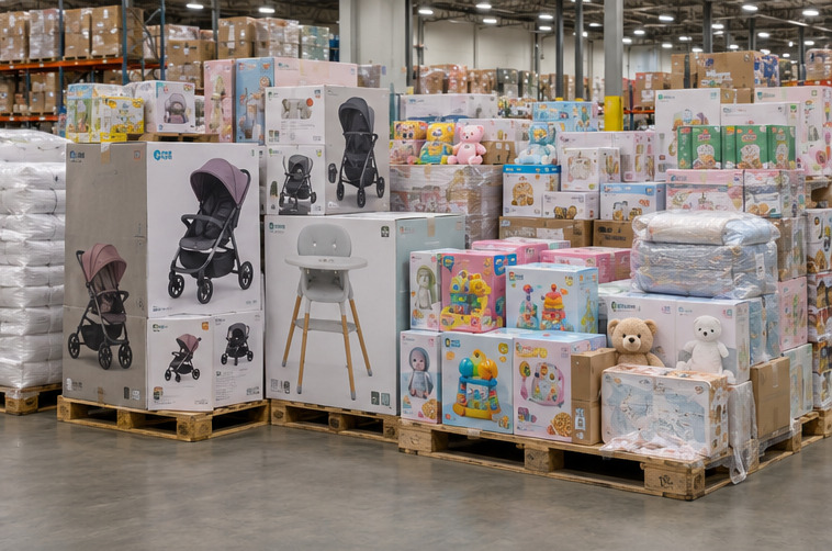 Mixed baby-products truckload