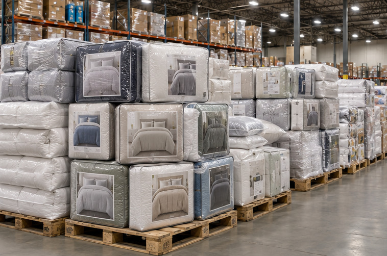 Truckload of brand-new bedding sets